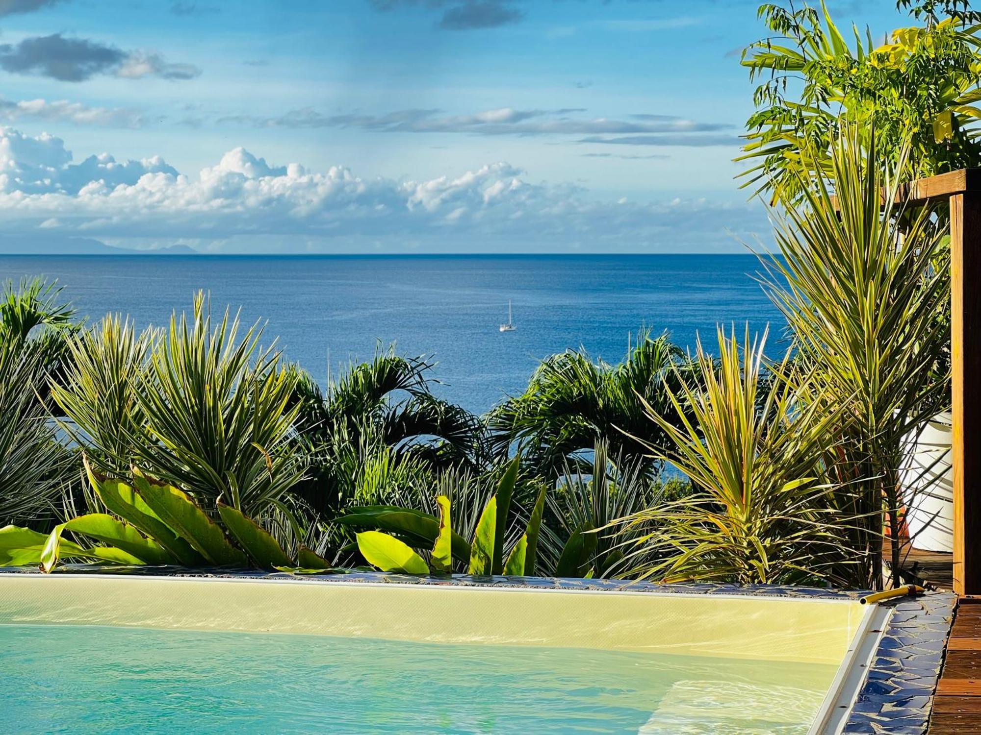 Vue Mer/3Beds/Piscine/Wifi/900 Metres De La Plage Deshaies Buitenkant foto